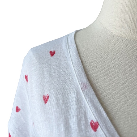 Rails Cara Linen Heart Print Tee | XS - Picture 3 of 11